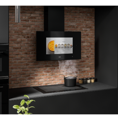 Franke Aq Sense fkas a80 bk campana de pared 80 cm cristal negro