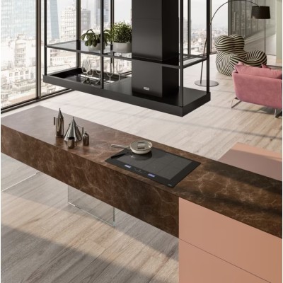 Franke Mythos T-Shelf fmy bk mat f180 hotte îlot 180 cm noir mat
