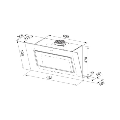 Franke Mythos Pro Perimetral fmy para campana mural pro f90 90 cm cristal negro