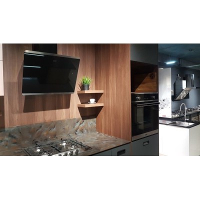 Franke Smart Evo Plus fpj 625 v bk/ss Wandhaube 60 cm Edelstahl + schwarzes Glas
