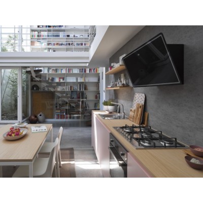Franke Smart Glass fpj 915 v bk/dg campana de pared 90 cm vidrio negro