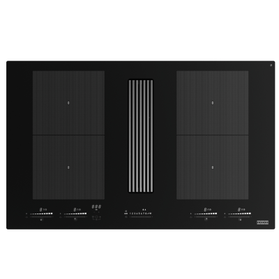 Franke fmy 8391 hi Mythos 2Gether Icon Steel induction hob with integrated hood 83 cm black