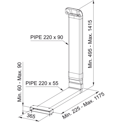 Franke 112.0711.986 Filter kit with front plinth outlet