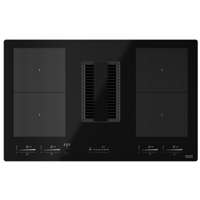 Franke fmy 839 he Mythos 2Gether Glass induction hob with integrated hood 83 cm