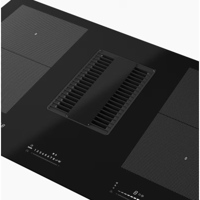 Franke fmy 839 he Mythos 2Gether Glass induction hob with integrated hood 83 cm