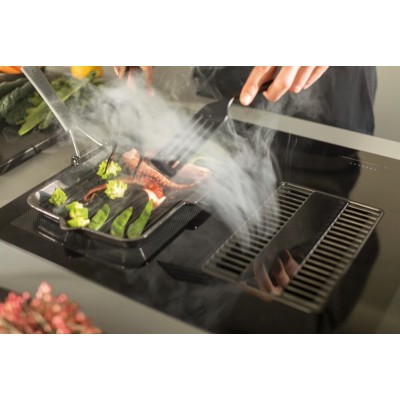 Franke fmy 839 he Mythos 2Gether Glass induction hob with integrated hood 83 cm