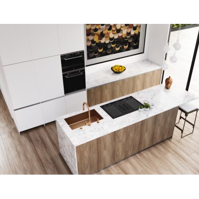 Franke fmy 839 he Mythos 2Gether Glass induction hob with integrated hood 83 cm