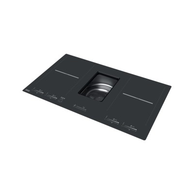Franke fmy 839 hi Mythos 2Gether Glass induction hob with integrated hood 83 cm
