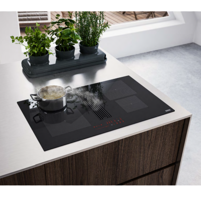 Franke fma 8381r hi Maris 2Gether Minimal Black induction hob with integrated hood 83 cm