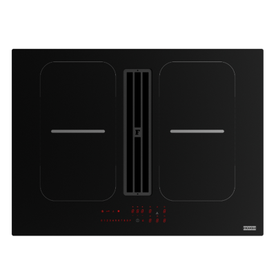 Franke fsm 7081 hi Smart 2Gether Black Lines induction hob with integrated hood 70 cm