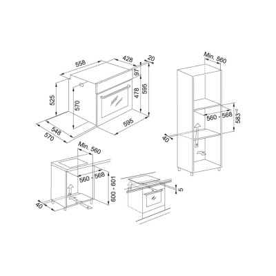 Franke fma 86 h oy Maris horno termoventilado empotrable 60 cm cristal oyster