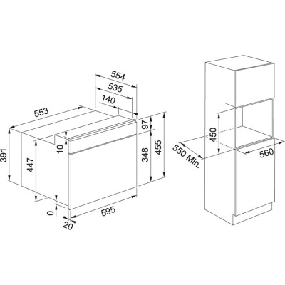 Franke fsm 45 mw xs Maris 45 kuchenka mikrofalowa kombinowana h 45 cm czarny