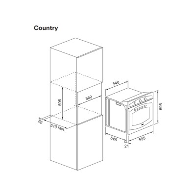 Franke Country fco 82 h horno multifunción blanco nacarado