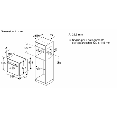 Neff b69vs7ky0 N90 forno a vapore da incasso 60 cm