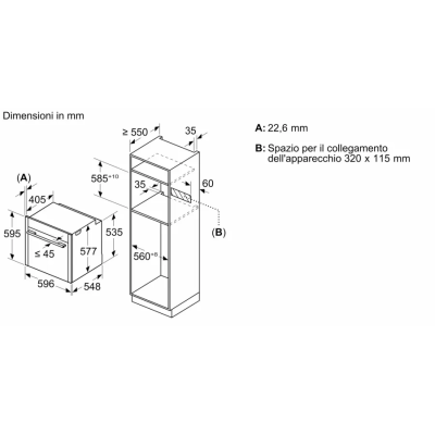 Neff b59cr7ky0 N70 horno pirolítico empotrado 60 cm