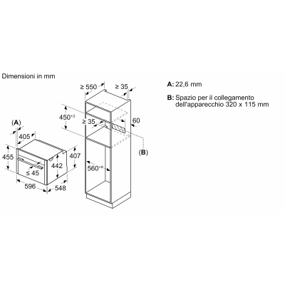 Neff c29dr1xy0 N70 kompakter Einbau-Dampfbackofen H 45 cm