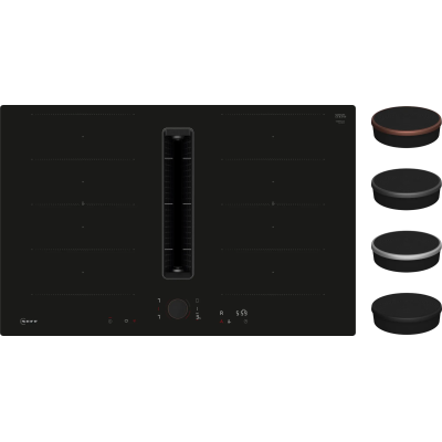 Neff v68pyx4c0 N90 Induktionskochfeld mit integrierter Dunstabzugshaube 80 cm bündig mit der Oberseite