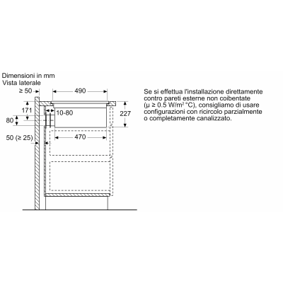 Neff v68pyx4c0 N90 Induktionskochfeld mit integrierter Dunstabzugshaube 80 cm bündig mit der Oberseite