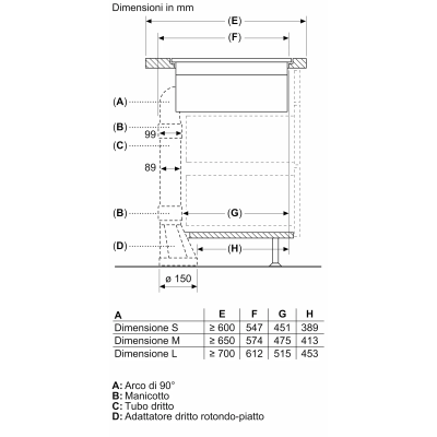 Neff v68pyx4c0 N90 Induktionskochfeld mit integrierter Dunstabzugshaube 80 cm bündig mit der Oberseite