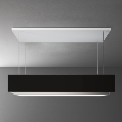 Falmec levante circle.tech island hood 120 cm black glass