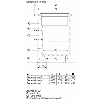 Neff v57thq4l0 Plaque à induction N70 avec hotte intégrée cadre 70 cm