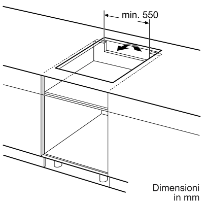 Neff t56fhs1l0 N70 Induktionskochfeld 60 cm schwarze Glaskeramik