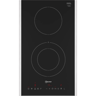 Neff t13tdf9l8 N70 domino induction hob 30 cm black + stainless steel frame