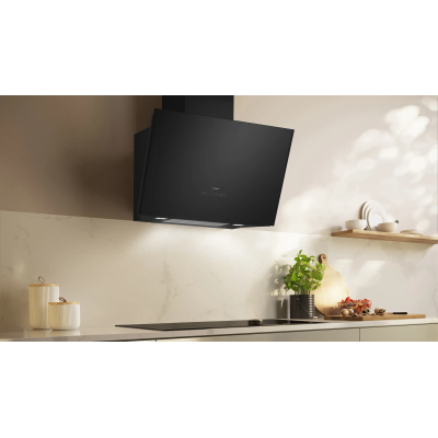 Neff d88ian2s0 N70 campana de pared inclinada 80 cm vidrio negro