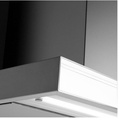Okap wyspowy Falmec Lumina NRS Silent 90 cm, białe szkło
