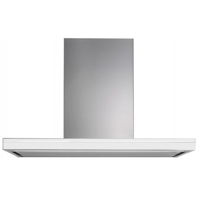 Okap wyspowy Falmec Lumina NRS Silent 90 cm, białe szkło