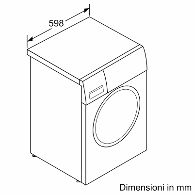 Neff w744gx0eu lavatrice 9 kg bianca libera installazione 60 cm