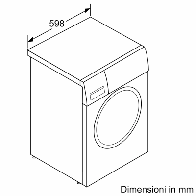 Neff w744gx0eu Waschmaschine 9 kg weiß freistehend 60 cm