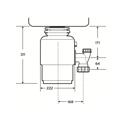 Fregadero ecológico Insinkerator Evolution 100 + tapón protector para cubiertos