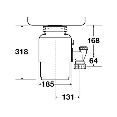 Fregadero ecológico Insinkerator E75 + tapón salvacubiertos