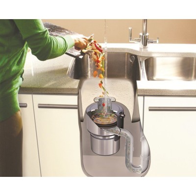 Insinkerator Evolution 150 Ecological Under Sink Waste Disposer + Cutlery Saver Cap