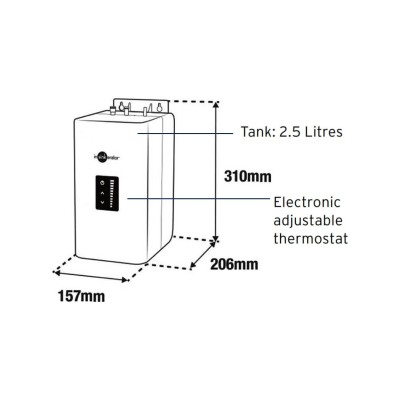 Insinkerator gn1100 Distributeur d'eau bouillante instantanée chromé