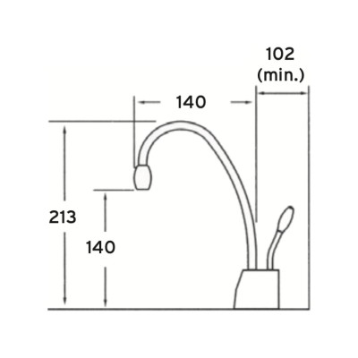 Insinkerator gn1100 Distributeur d'eau bouillante instantanée chromé