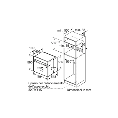 Bosch hrg7784b1 Serie 8 eingebauter pyrolytischer Dampfbackofen aus schwarzem Glas