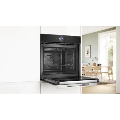 Bosch hrg7761b1 Series 8 built-in pyrolytic steam oven 60 cm black glass