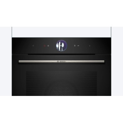 Bosch hrg7761b1 Series 8 built-in pyrolytic steam oven 60 cm black glass