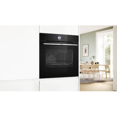 Bosch hrg7761b1 Series 8 built-in pyrolytic steam oven 60 cm black glass