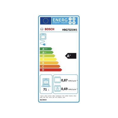 Bosch hbg7321w1 Série 8 four multifonction encastrable 60 cm blanc