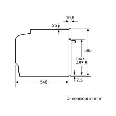 Bosch hra218bb0 Serie 6 forno a vapore da incasso 60 cm nero