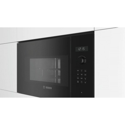 Bosch bel554mbo Series 6 built-in microwave oven h 38 cm black