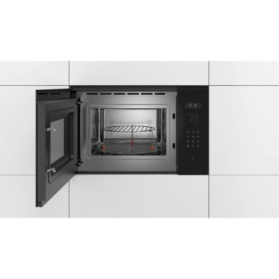 Bosch bel554mbo Series 6 built-in microwave oven h 38 cm black