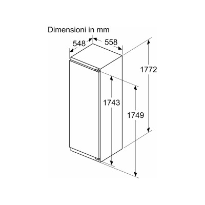 Bosch kir81vfe0 Serie 4 eingebauter eintüriger Kühlschrank H 178 cm