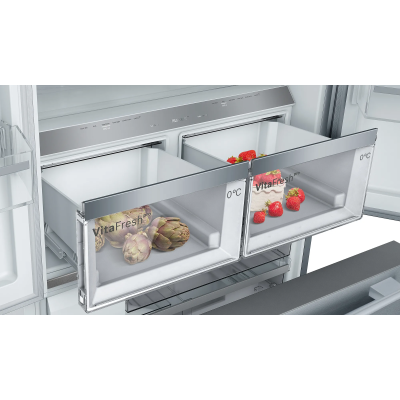 Bosch kff96piep serie 8 frigorifero congelatore libera installazione acciaio inox