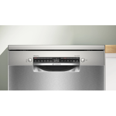 Bosch sms4emi24e series 4 freestanding stainless steel dishwasher