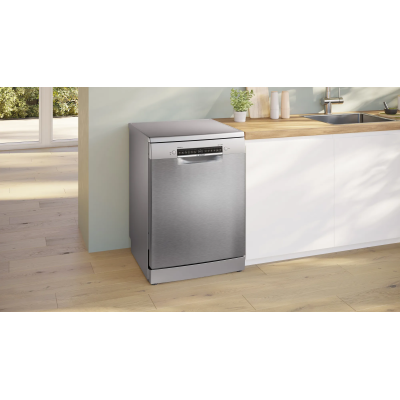 Bosch sms4emi24e series 4 freestanding stainless steel dishwasher