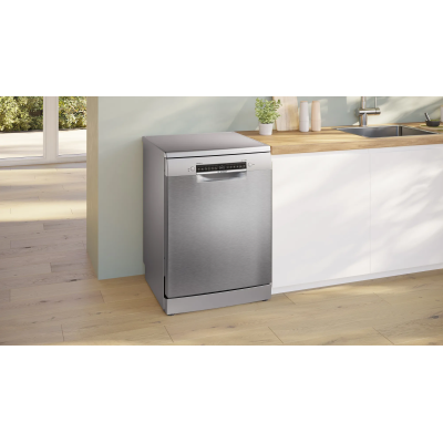 Lave-vaisselle pose libre Bosch sms4emi24e série 4 en acier inoxydable